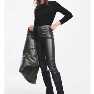 Zara Faux leather leggings